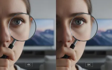 Il limite dell'occhio umano: 4K o 8K, ecco quando serve davvero