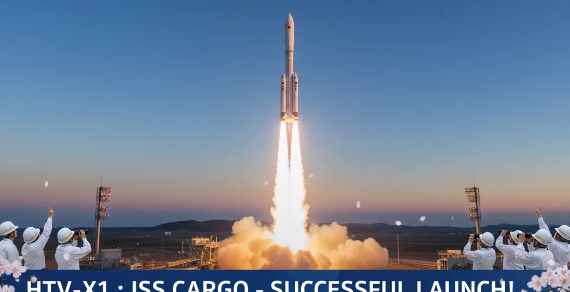 Successo apaziale dal Giappone: Lancio riuscito del cargo HTV-X1 verso la ISS