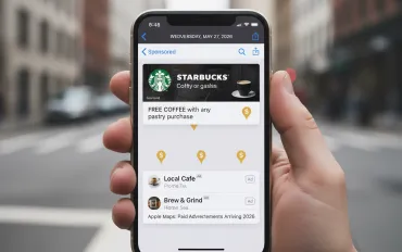 Apple Maps: Arrivano le pubblicità a pagamento nel 2026