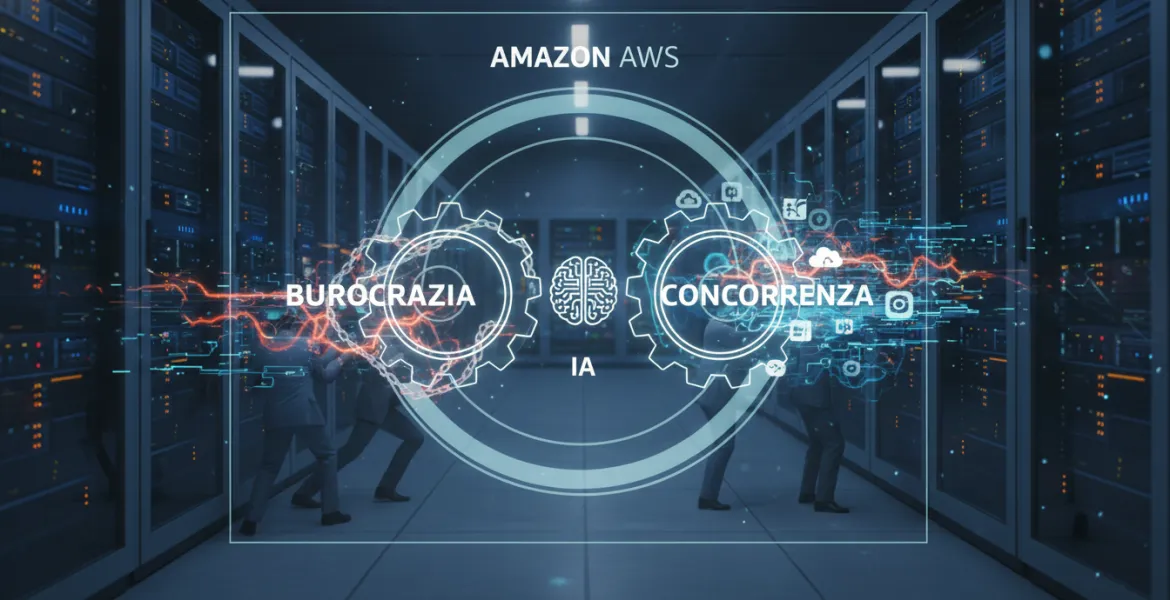 Amazon AWS insegue l'intelligenza artificiale: Burocrazia interna e concorrenza fanno rallentare la crescita