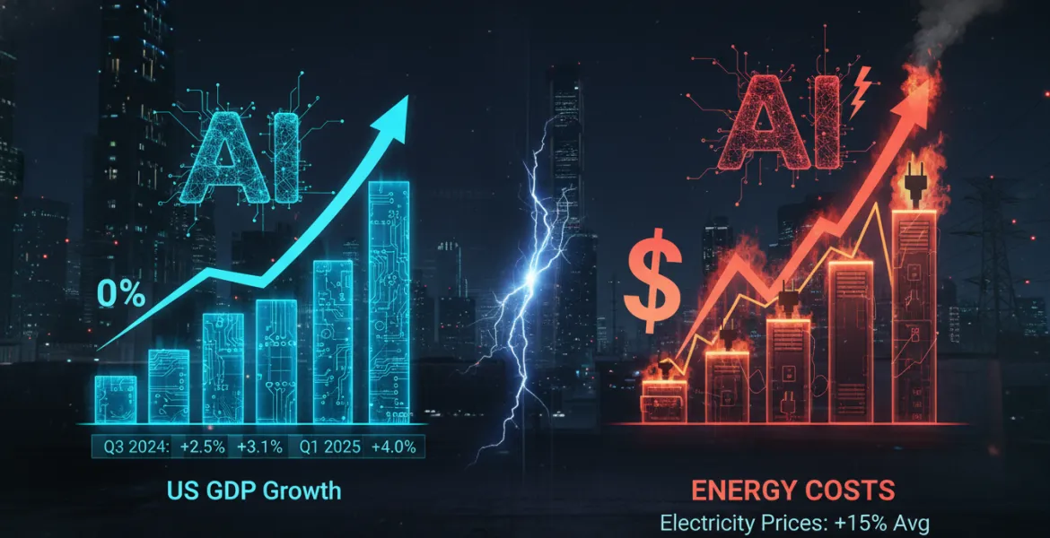 Boom dell'intelligenza artificiale: Impatto sul PIL USA e costi energetici in aumento