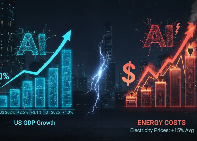 Boom dell'intelligenza artificiale: Impatto sul PIL USA e costi energetici in aumento