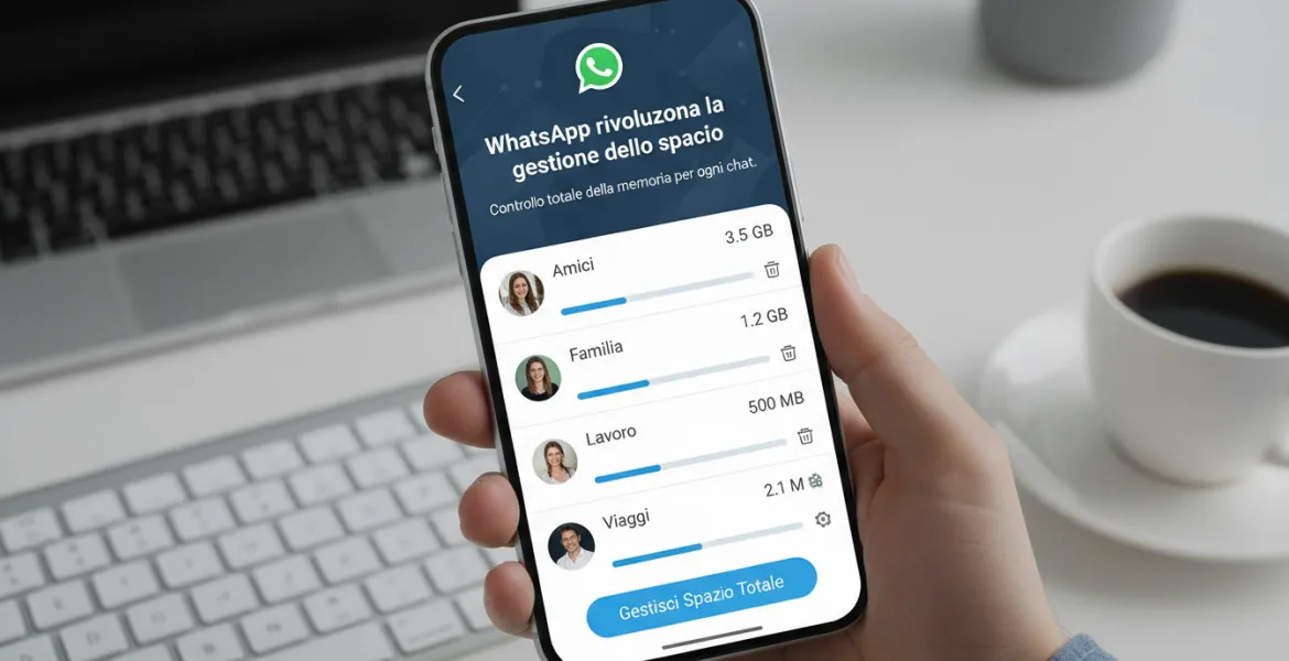 WhatsApp rivoluziona la gestione dello spazio: Controllo totale della memoria per ogni chat