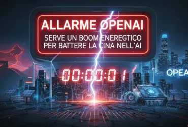 Allarme OpenAI: serve un boom energetico per battere la Cina nell'AI