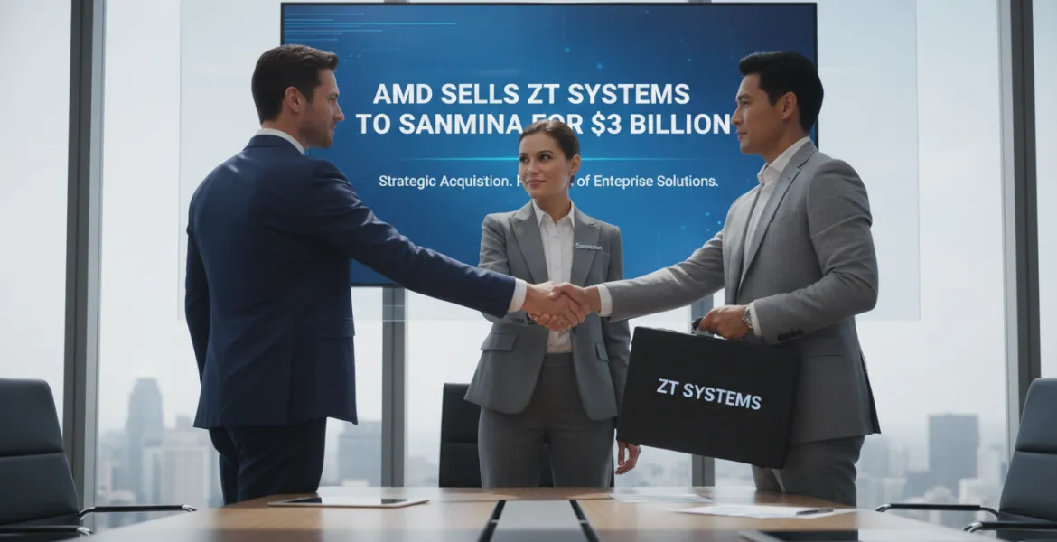AMD cede ZT Systems a Sanmina per 3 miliardi di dollari