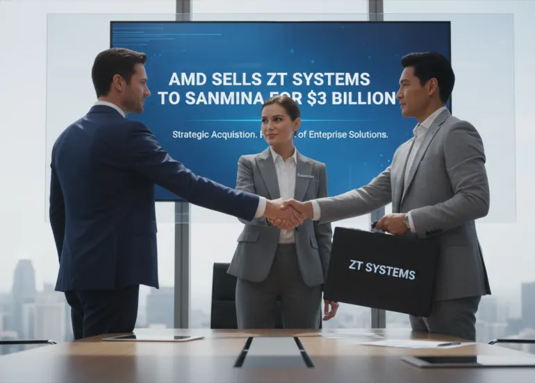 AMD cede ZT Systems a Sanmina per 3 miliardi di dollari