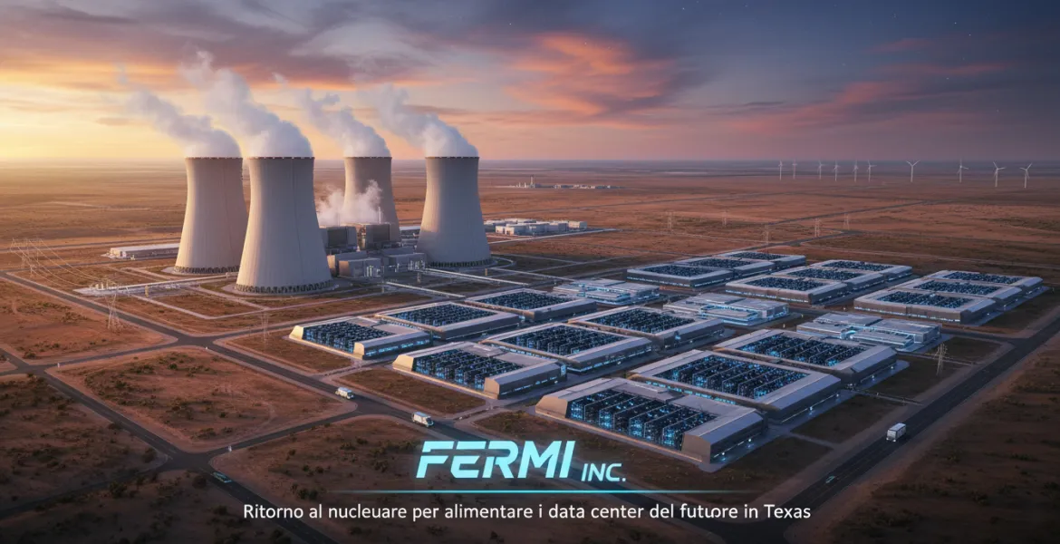 Fermi Inc.: Ritorno al nucleare per alimentare i data center del futuro in Texas