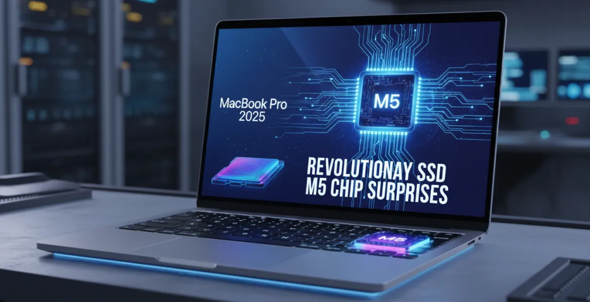 MacBook Pro 2025: SSD rivoluzionario con Chip M5 sorprende