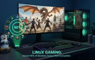 Linux Gaming: Quasi il 90% dei giochi Windows ora compatibili