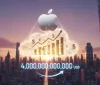 Apple raggiunge nuovi vertici: Valore di mercato supera i 4 trilioni di dollari