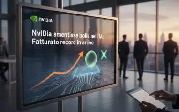 Nvidia smentisce bolle nell'IA: fatturato record in arrivo