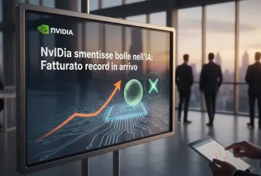 Nvidia smentisce bolle nell'IA: fatturato record in arrivo