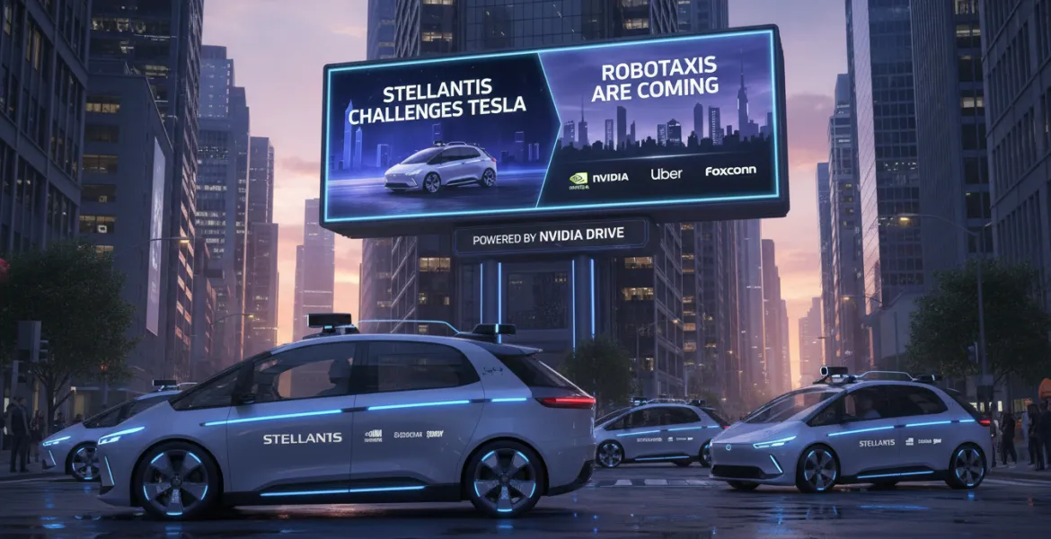 Stellantis sfida Tesla: robotaxi in arrivo con Nvidia, Uber e Foxconn