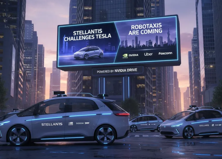 Stellantis sfida Tesla: robotaxi in arrivo con Nvidia, Uber e Foxconn