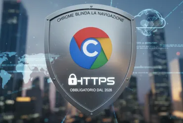 Chrome blinda la navigazione: HTTPS obbligatorio dal 2026