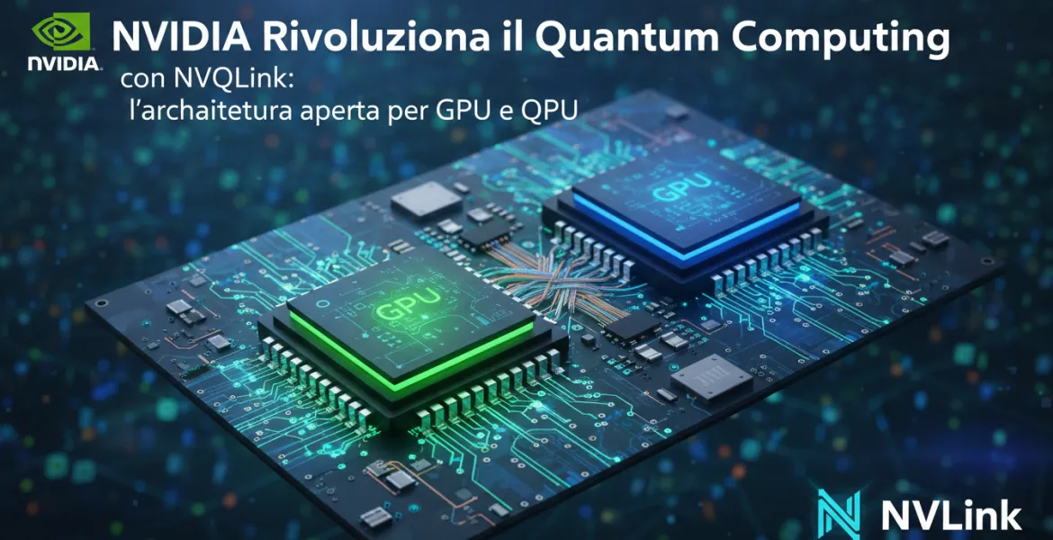 NVIDIA Rivoluziona il Quantum Computing con NVQLink: l'architettura aperta per GPU e QPU