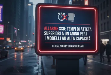 Allarme SSD: tempi di attesa superiori a un anno per i modelli ad alta capacità