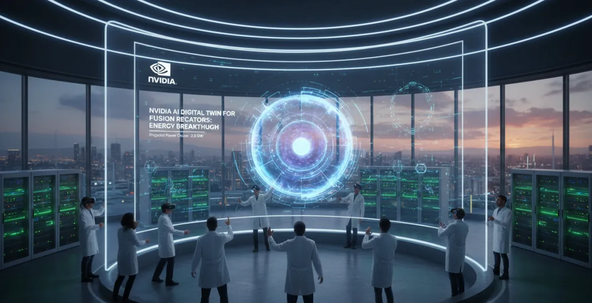 Nvidia crea un gemello digitale IA per reattori a fusione: svolta energetica