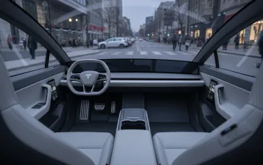 Tesla Cybercab: Volante e pedali per il robotaxi autonomo