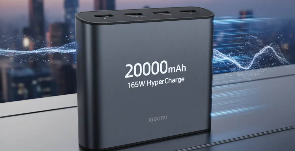 Xiaomi lancia un Power Bank da 20.000 mAh con ricarica rapida a 165W