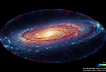 La Via Lattea svelata in una nuova, spettacolare mappa radio a colori