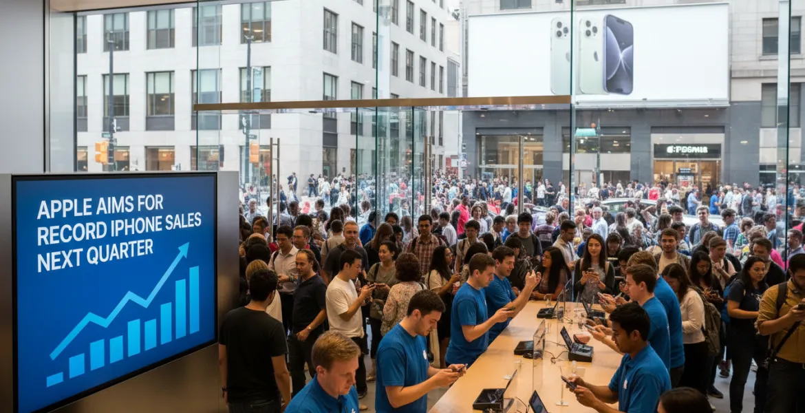 Apple punta al record di vendite di iPhone nel prossimo trimestre