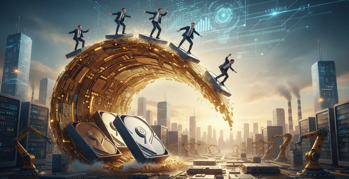 Boom dell'IA: Produttori di Hard Disk cavalcano l'Onda d'Oro