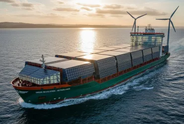 Rivoluzione green nei mari: nave cargo olandese alimentata con pannelli solari