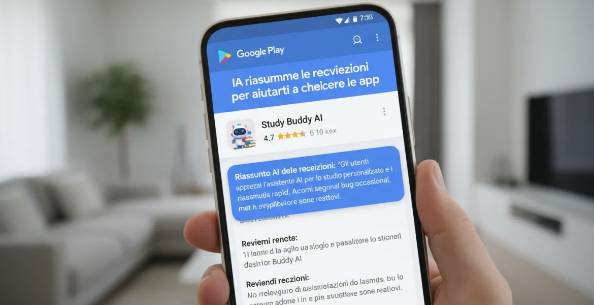 Google Play: l'IA riassume le recensioni per aiutarti a scegliere le app