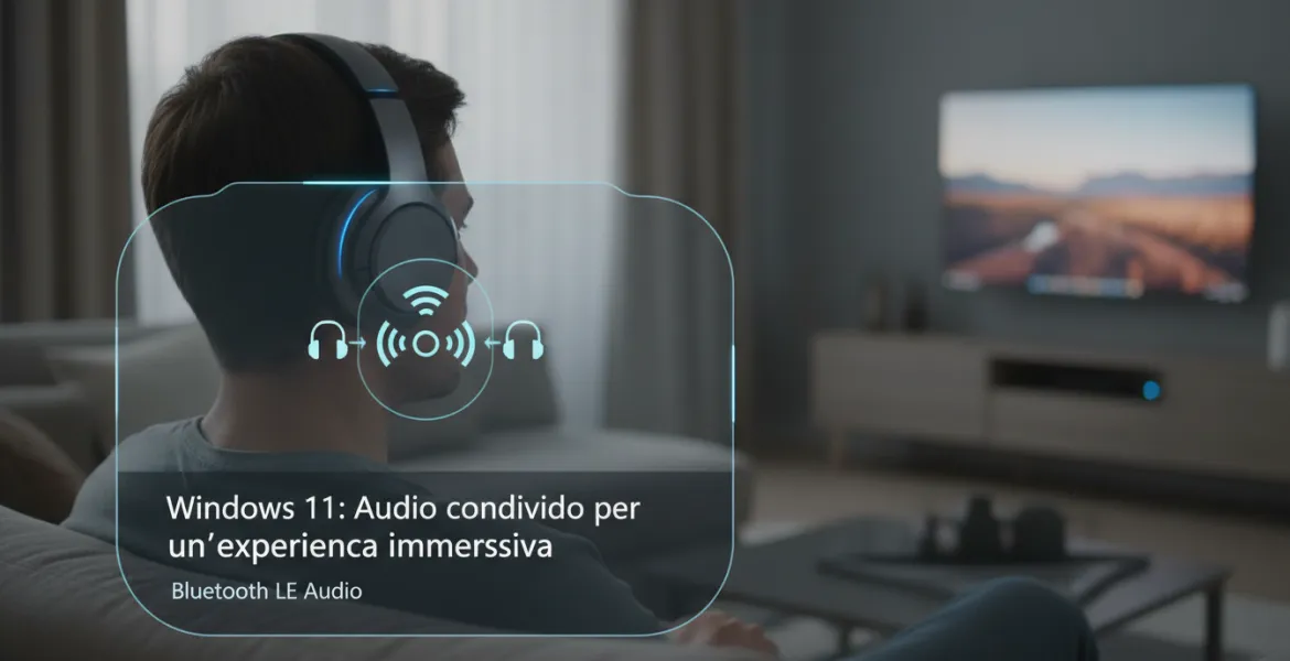 Windows 11: Audio condiviso per un'esperienza immersiva con Bluetooth LE