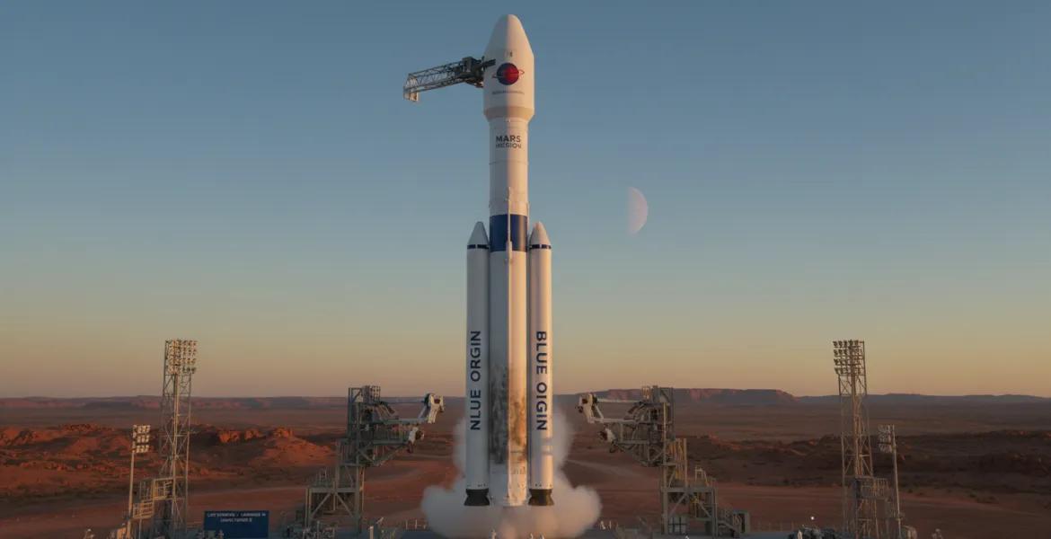 New Glenn di Blue Origin pronta per il secondo lancio con destinazione Marte