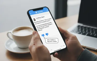 Bluesky introduce i 'Non mi piace' per arginare i contenuti tossici