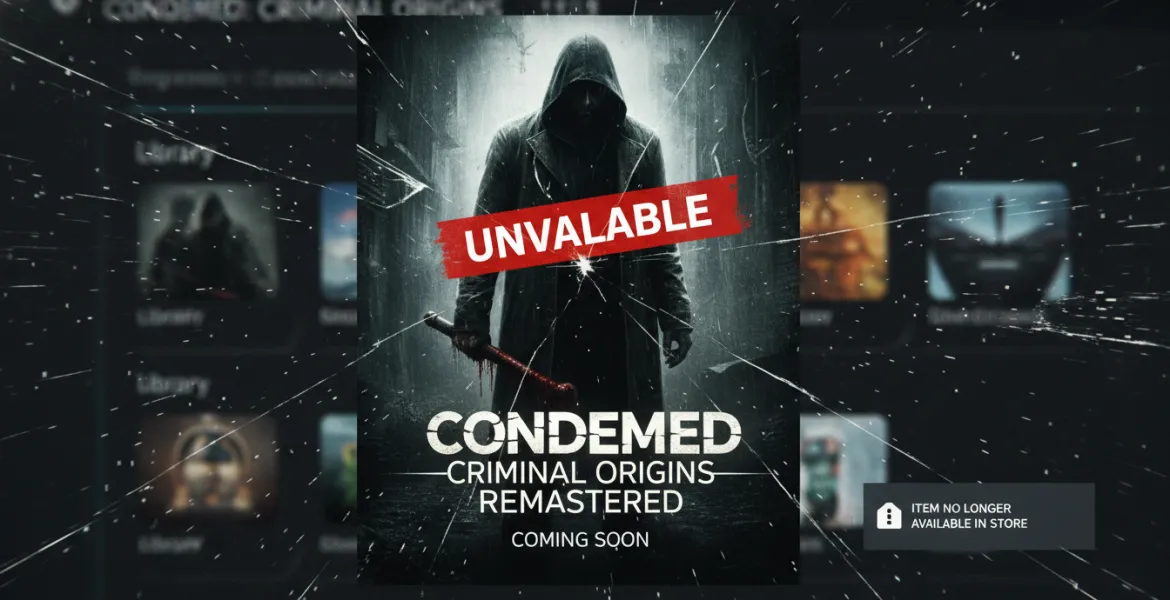 Condemned: Criminal origins scompare dagli store digitali: Remaster in arrivo