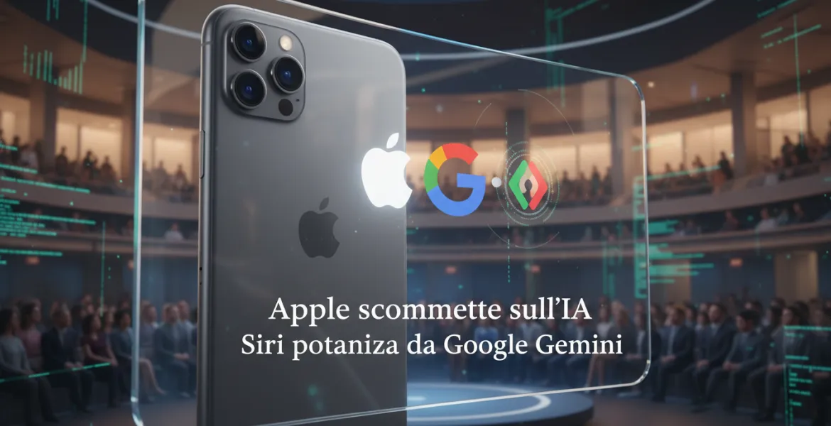 Apple scommette sull'IA: Siri potenziata da Google Gemini