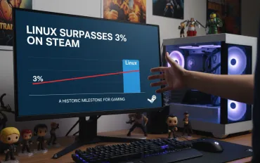 Linux sorpassa il 3% su Steam: Un traguardo storico per il gaming
