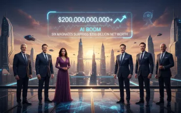 Boom dell'IA: sei magnati superano i 200 miliardi di dollari di patrimonio