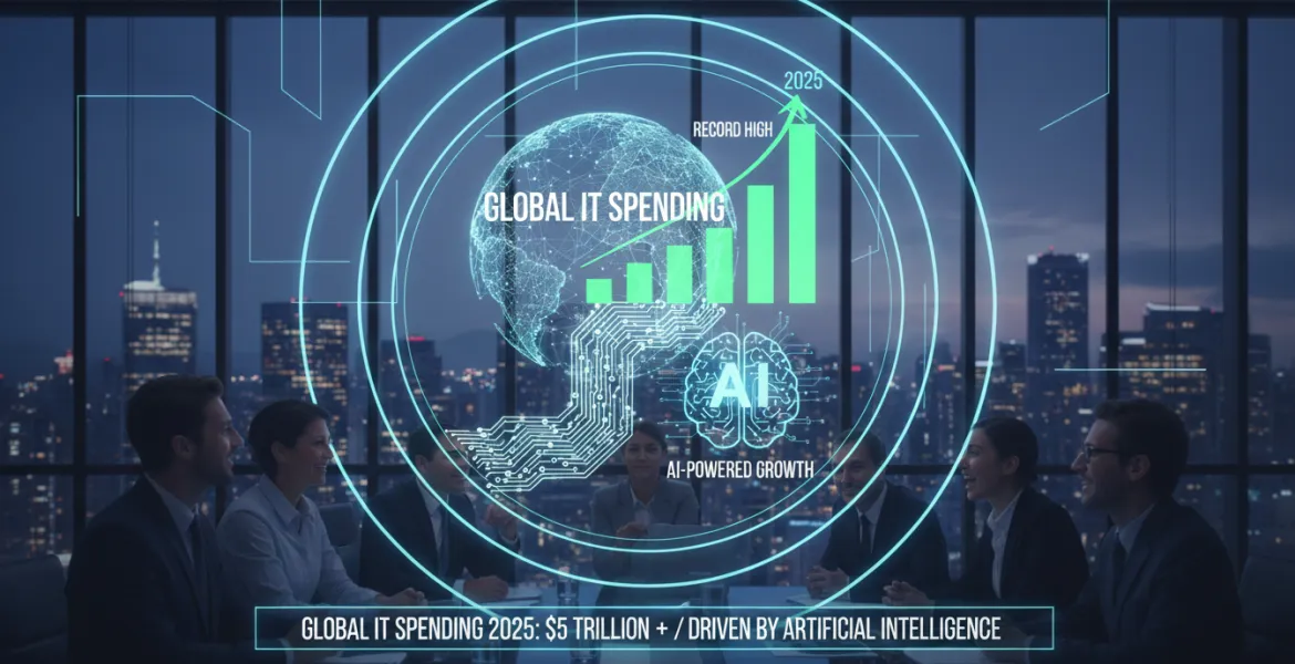 Boom dell'IT: Spesa globale record nel 2025, trainata dall'IA