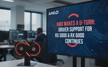 AMD fa marcia indietro: il supporto driver per le RX 5000 e RX 6000 continua