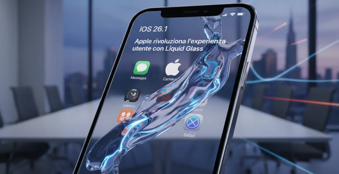 iOS 26.1: Apple rivoluziona l'esperienza utente con Liquid Glass