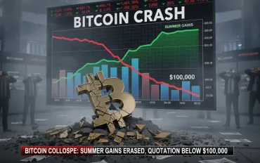 Crollo Bitcoin: Persi i guadagni estivi, quotazione sotto i 100.000 dollari