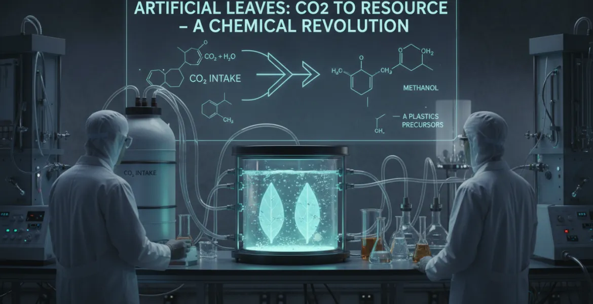 Foglie artificiali rivoluzionano la Chimica: CO2 trasformata in risorsa