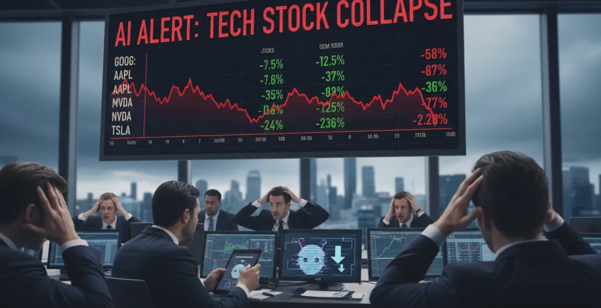 Allarme intelligenza artificiale: Crollo azionario nel settore Tech