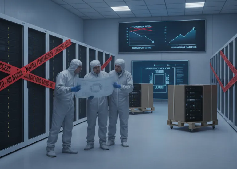 Stretta cinese sull'IA: Centri dati governativi bandiscono gli acceleratori stranieri