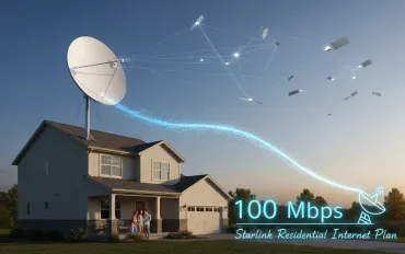 Starlink rivoluziona il mercato con il nuovo piano internet residenziale da 100 Mbps