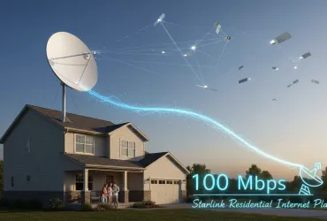 Starlink rivoluziona il mercato con il nuovo piano internet residenziale da 100 Mbps