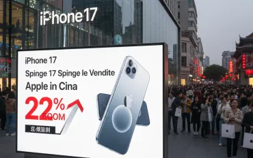 iPhone 17 spinge le vendite Apple in Cina: boom del 22%