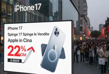 iPhone 17 spinge le vendite Apple in Cina: boom del 22%