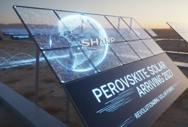 Sharp rivoluziona il solare: Pannelli in perovskite in arrivo nel 2027