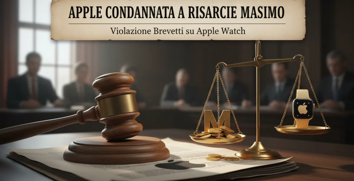Apple condannata a risarcire Masimo per violazione di brevetti su Apple Watch