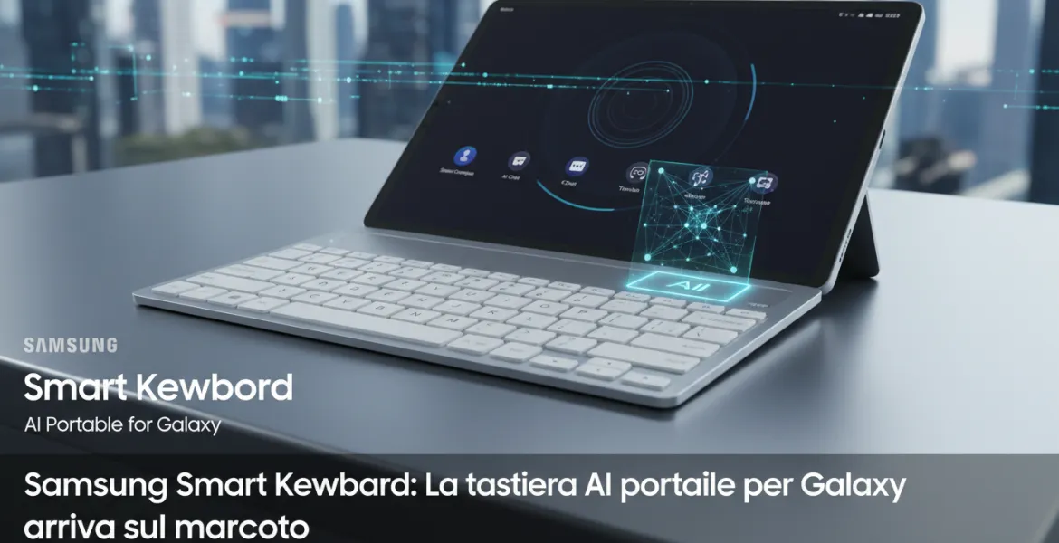 Samsung Smart Keyboard: La tastiera AI portatile per Galaxy arriva sul mercato
